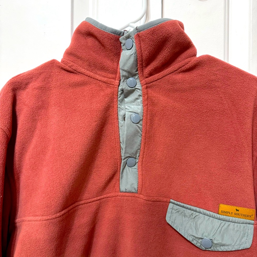 NWT- Simply Southern Men’s Garnet Pullover | SZ Medium - Picture 6 of 7